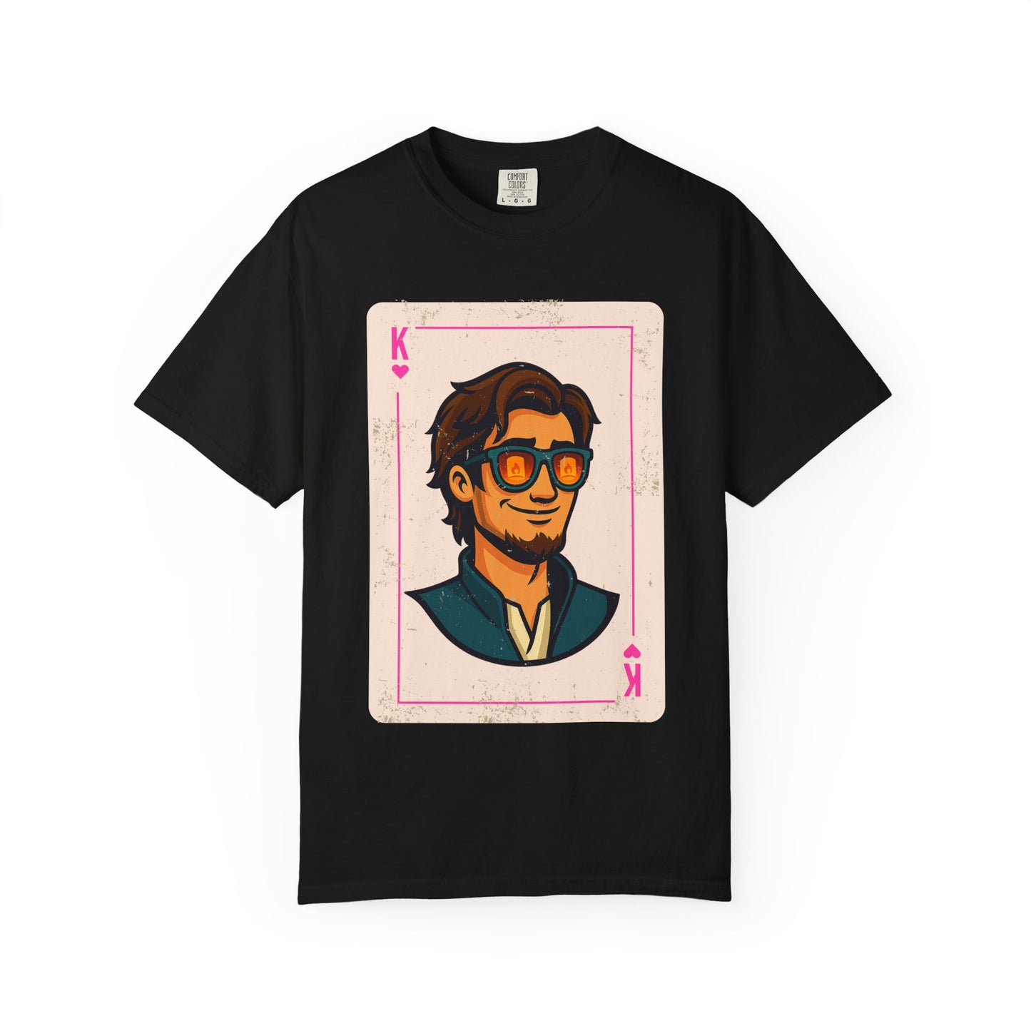 Finn King of Hearts Playing Card Vintage Style Disney Tee