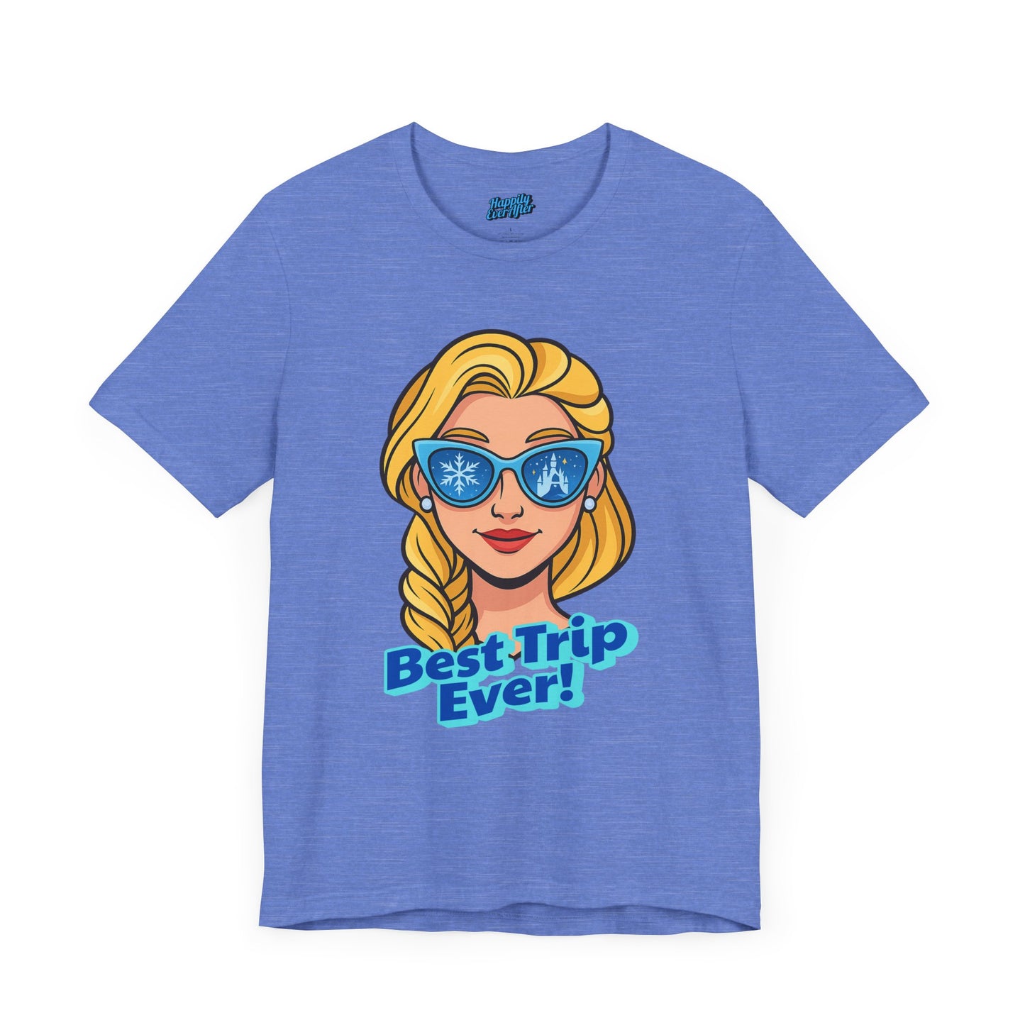Bella + Canvas Disney T-Shirt Elsa Sunglasses Best Trip Ever Collection Disney Tee