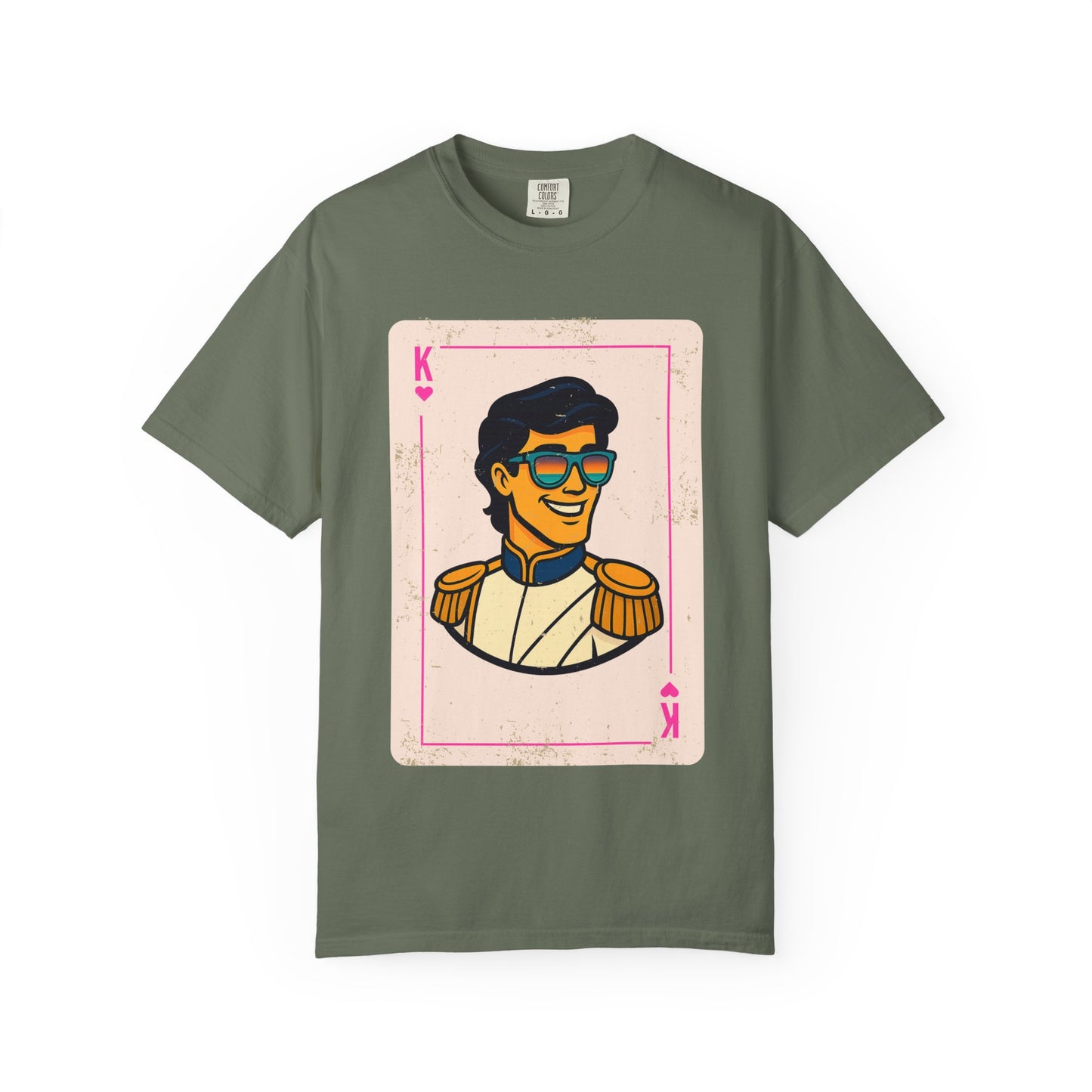 Prince Eric King of Hearts Playing Card Vintage Style Disney Tee