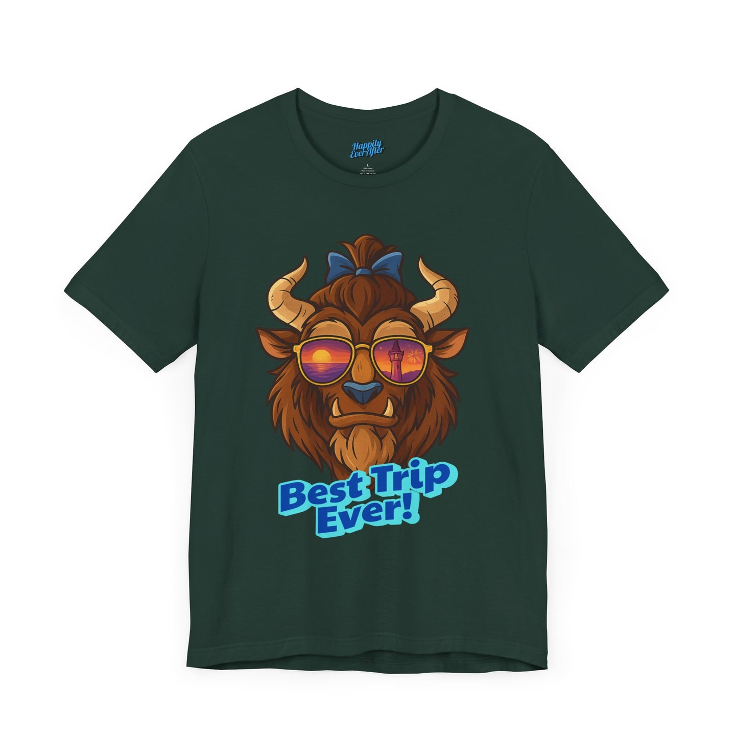 Bella + Canvas Disney T-Shirt Beast Sunglasses Best Trip Ever Collection Disney Tee