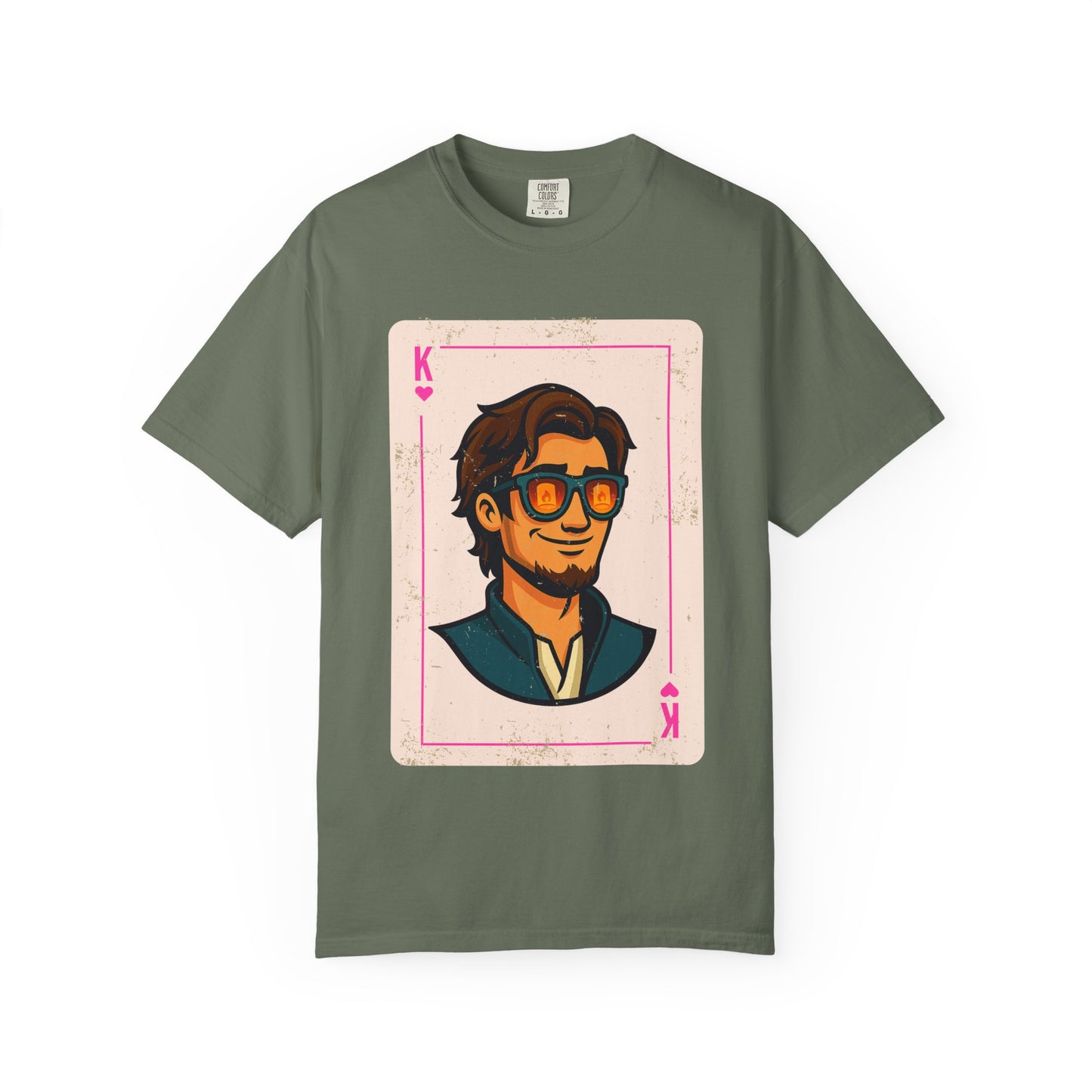 Finn King of Hearts Playing Card Vintage Style Disney Tee