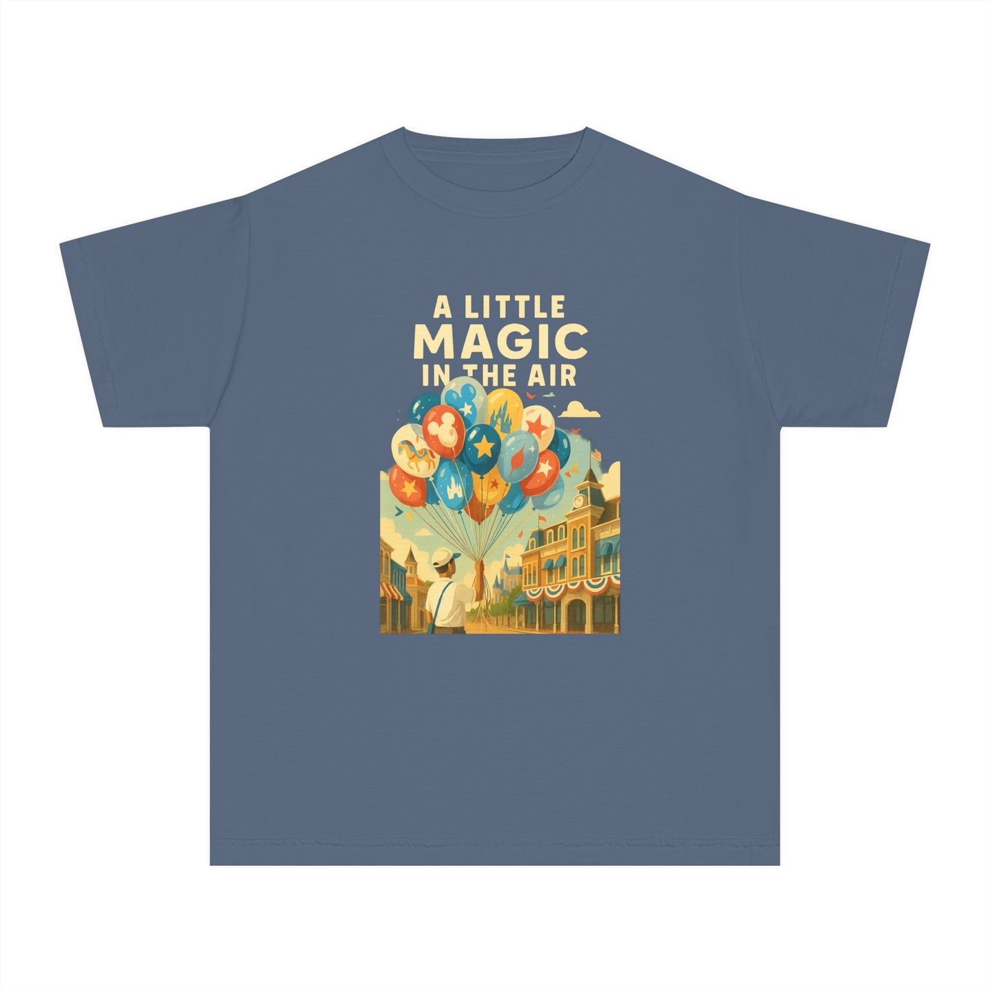 Youth Midweight Tee with Magical Balloon Design - Disney Inspired