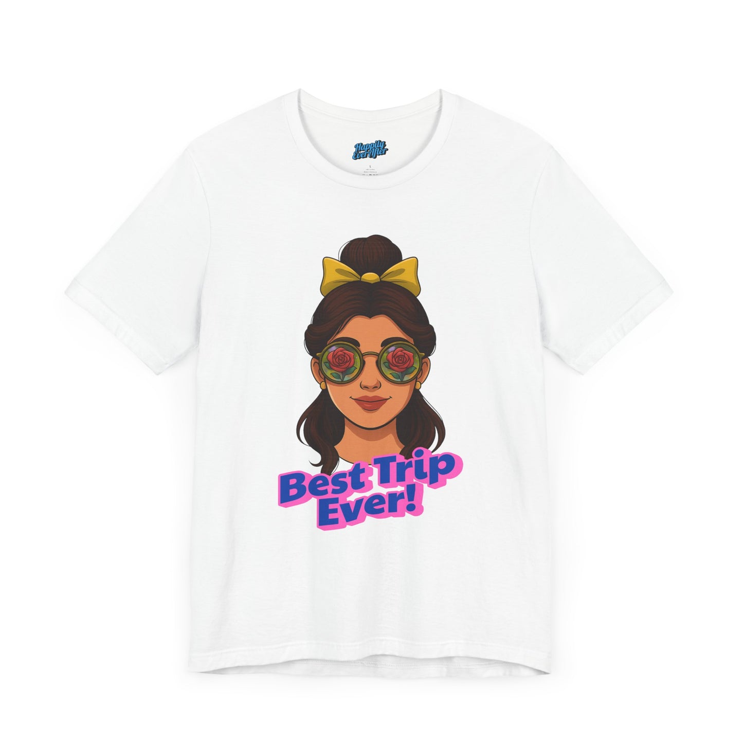Bella + Canvas Disney T-Shirt Belle Sunglasses Best Trip Ever Collection Disney Tee