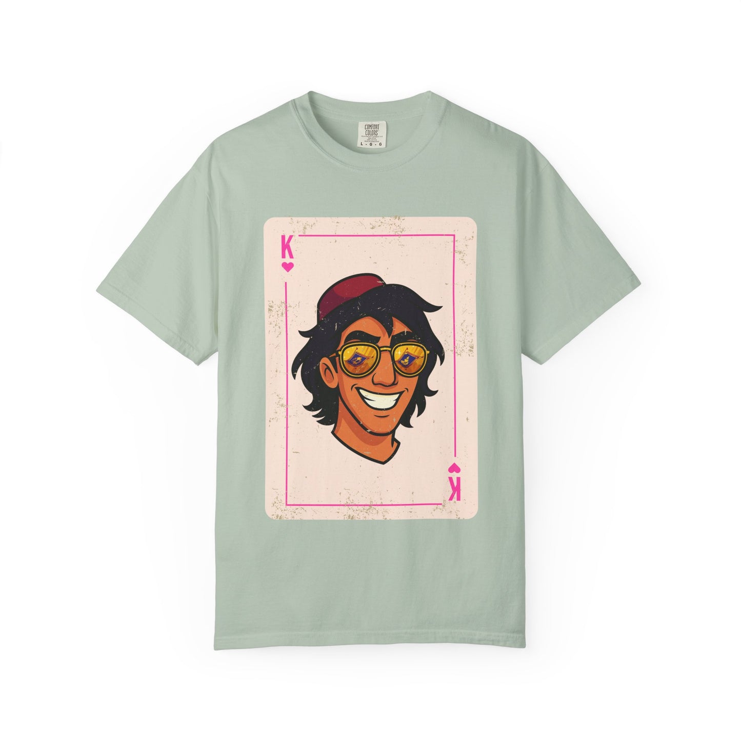 Aladdin King of Hearts Playing Card Vintage Style Disney Tee