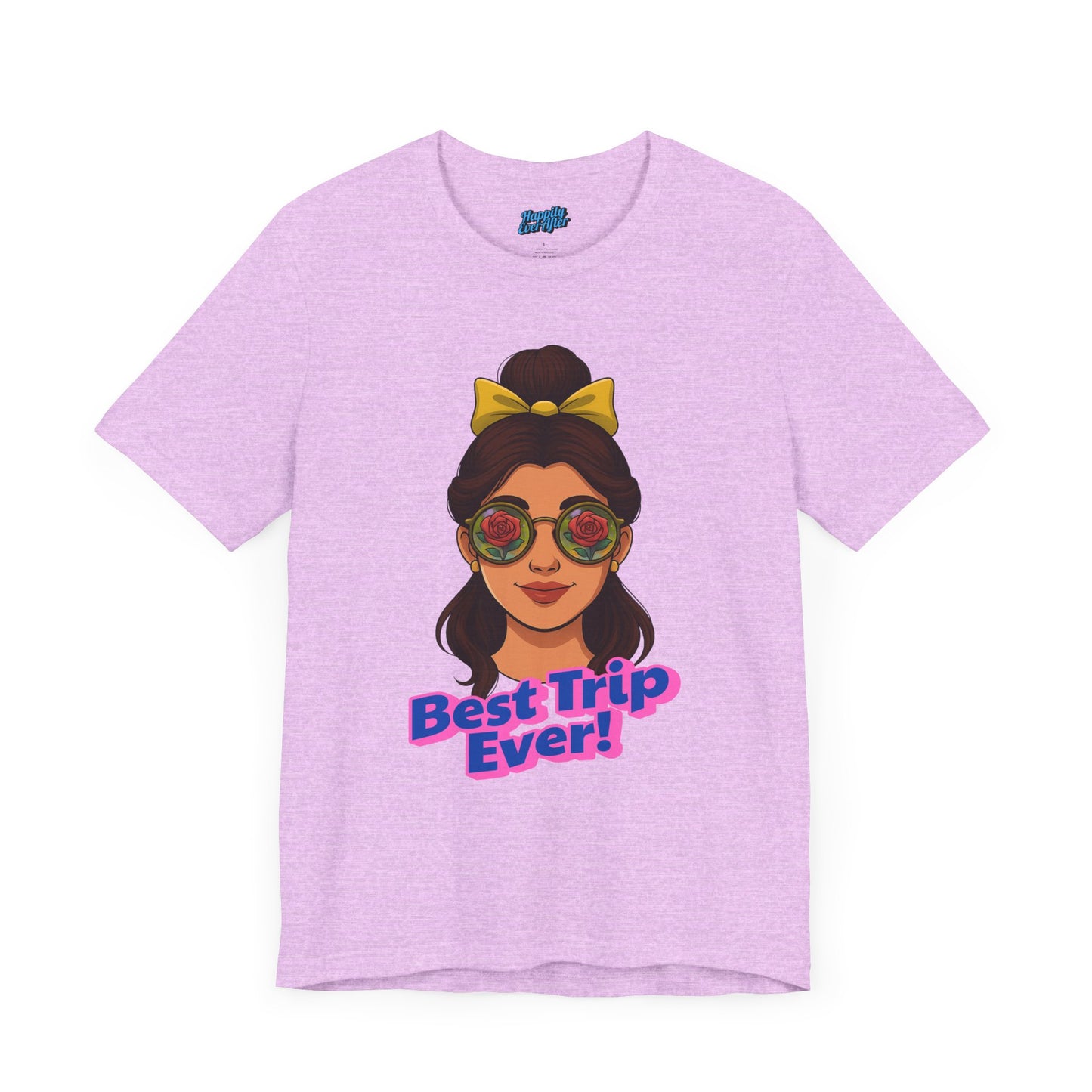 Bella + Canvas Disney T-Shirt Belle Sunglasses Best Trip Ever Collection Disney Tee