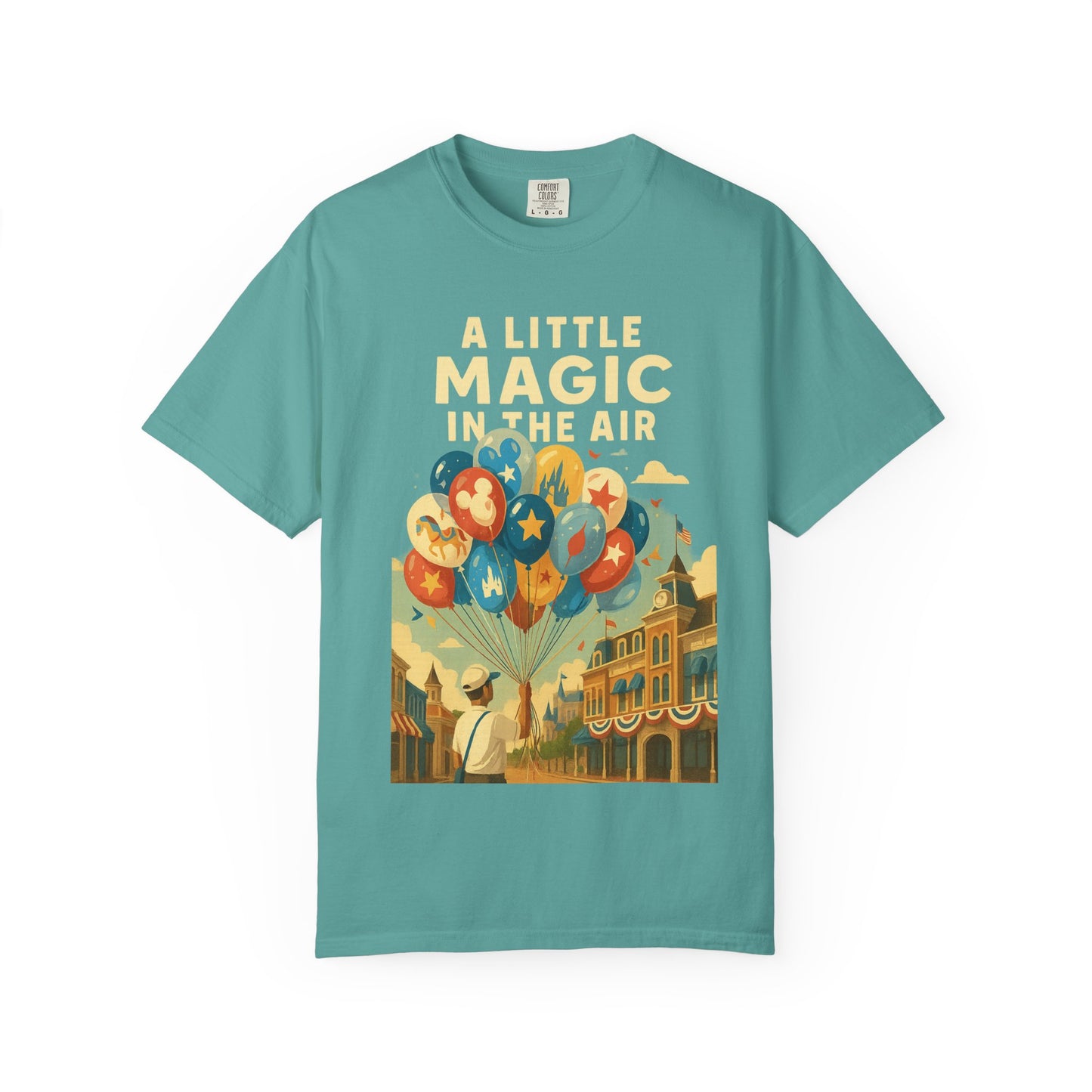 Magic in the Air T-shirt, Unisex Garment-Dyed Tee, Disney Inspired