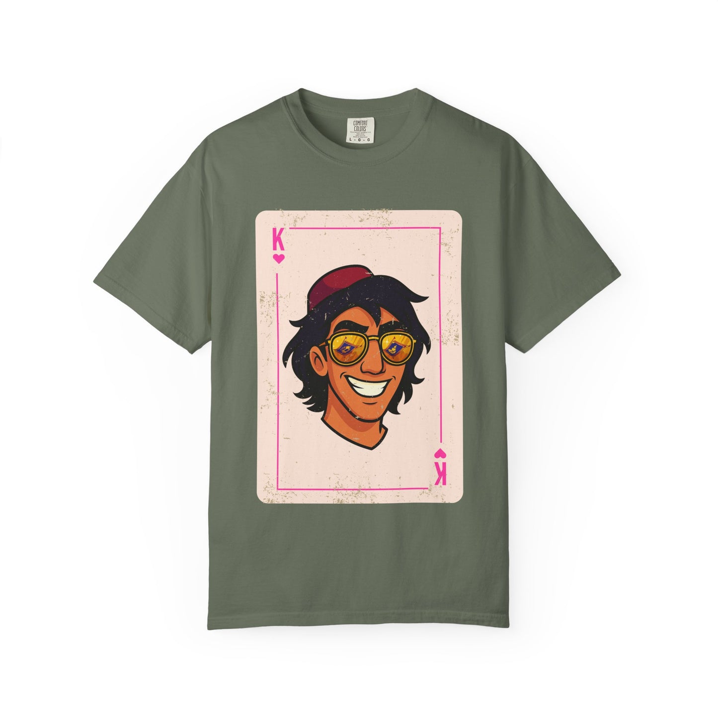 Aladdin King of Hearts Playing Card Vintage Style Disney Tee