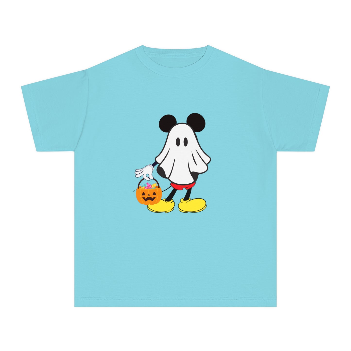 Disney Ghost Mickey Mouse Halloween Shirt for Kids