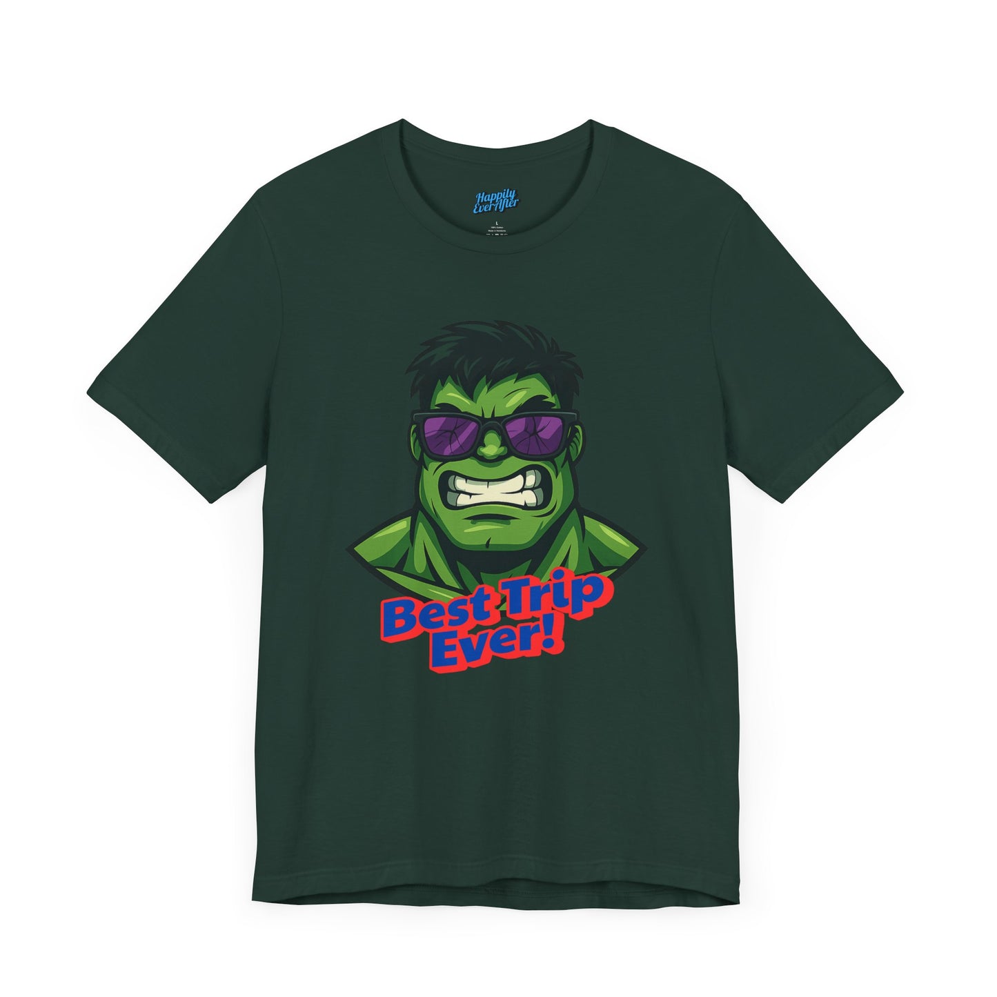 Bella + Canvas Disney T-Shirt Hulk Sunglasses Best Trip Ever Collection Disney Tee