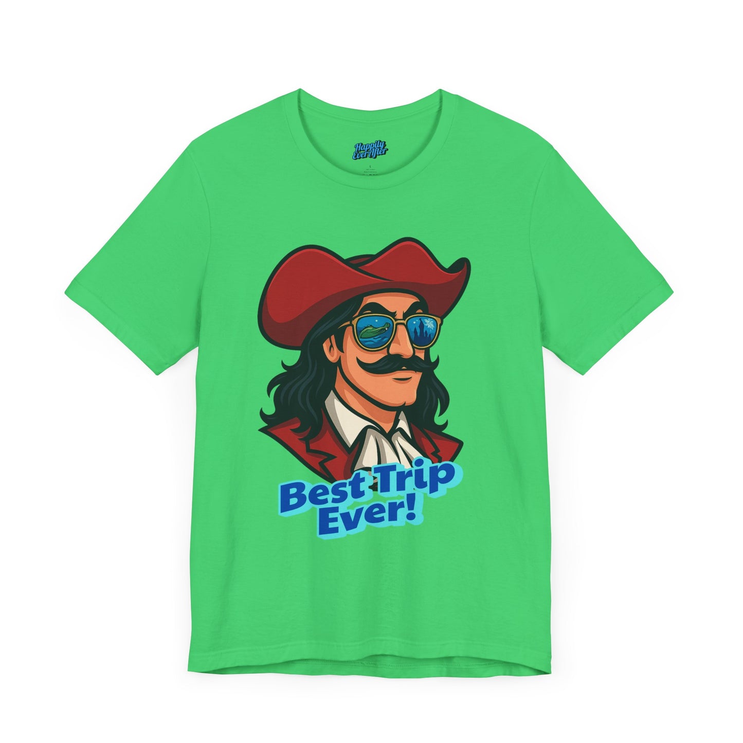 Bella + Canvas Disney T-Shirt Captain Hook Sunglasses Best Trip Ever Collection Disney Tee