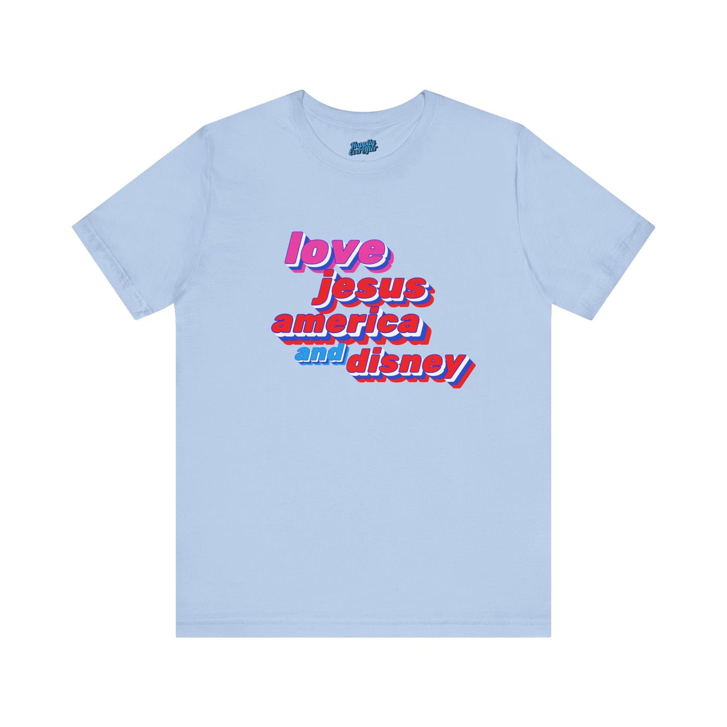 love Jesus America Disney Tee