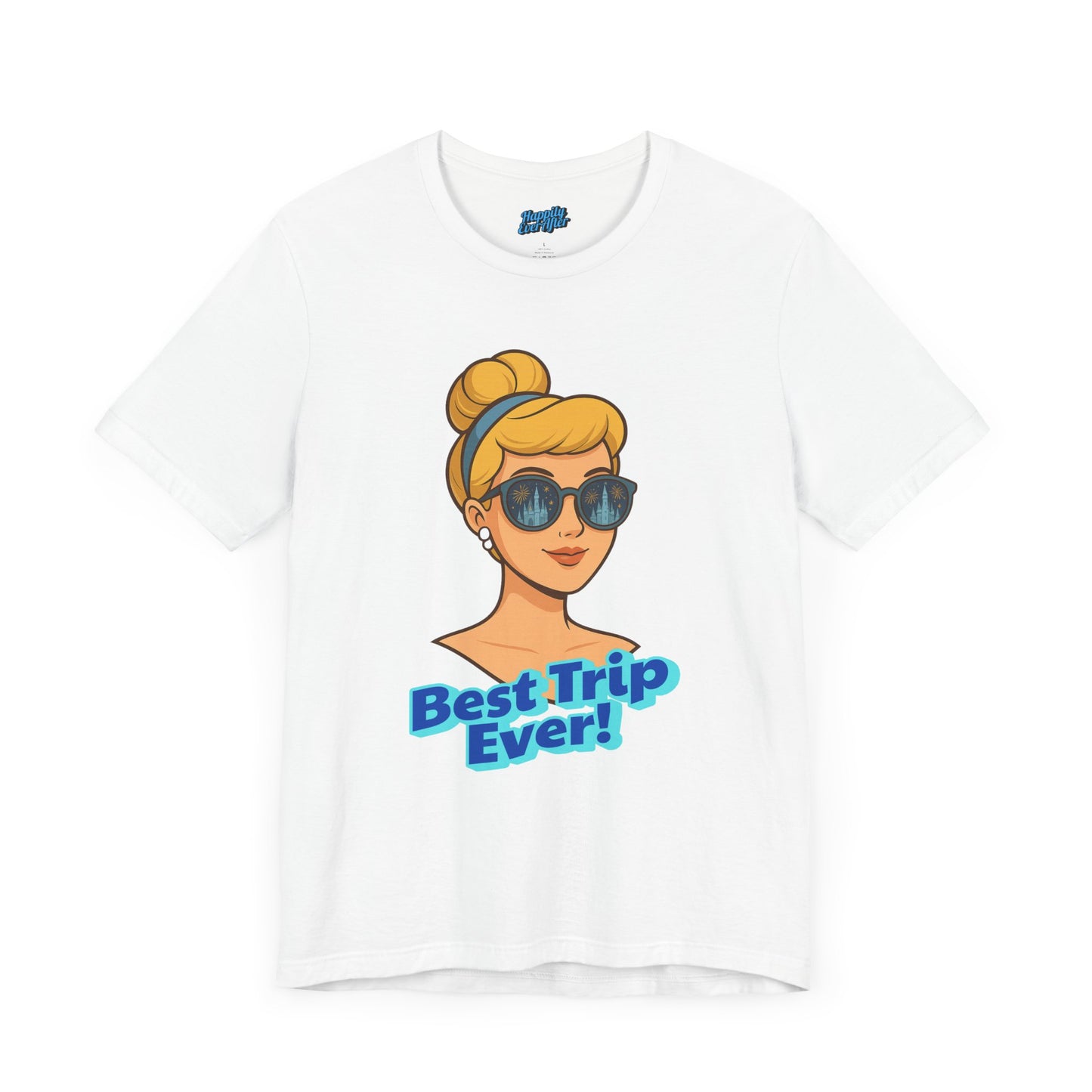 Bella + Canvas Disney T-Shirt Cinderella Sunglasses Best Trip Ever Collection Disney Tee