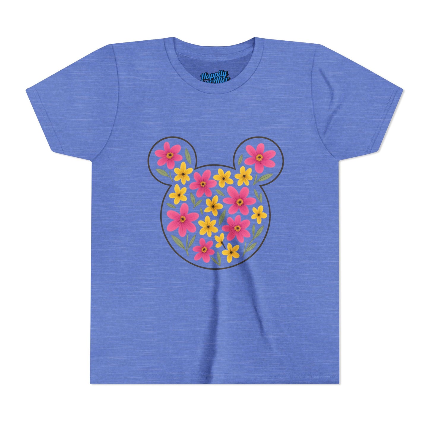 Floral Mickey Youth Tee | Cute Kids T-Shirt - Disney Inspired