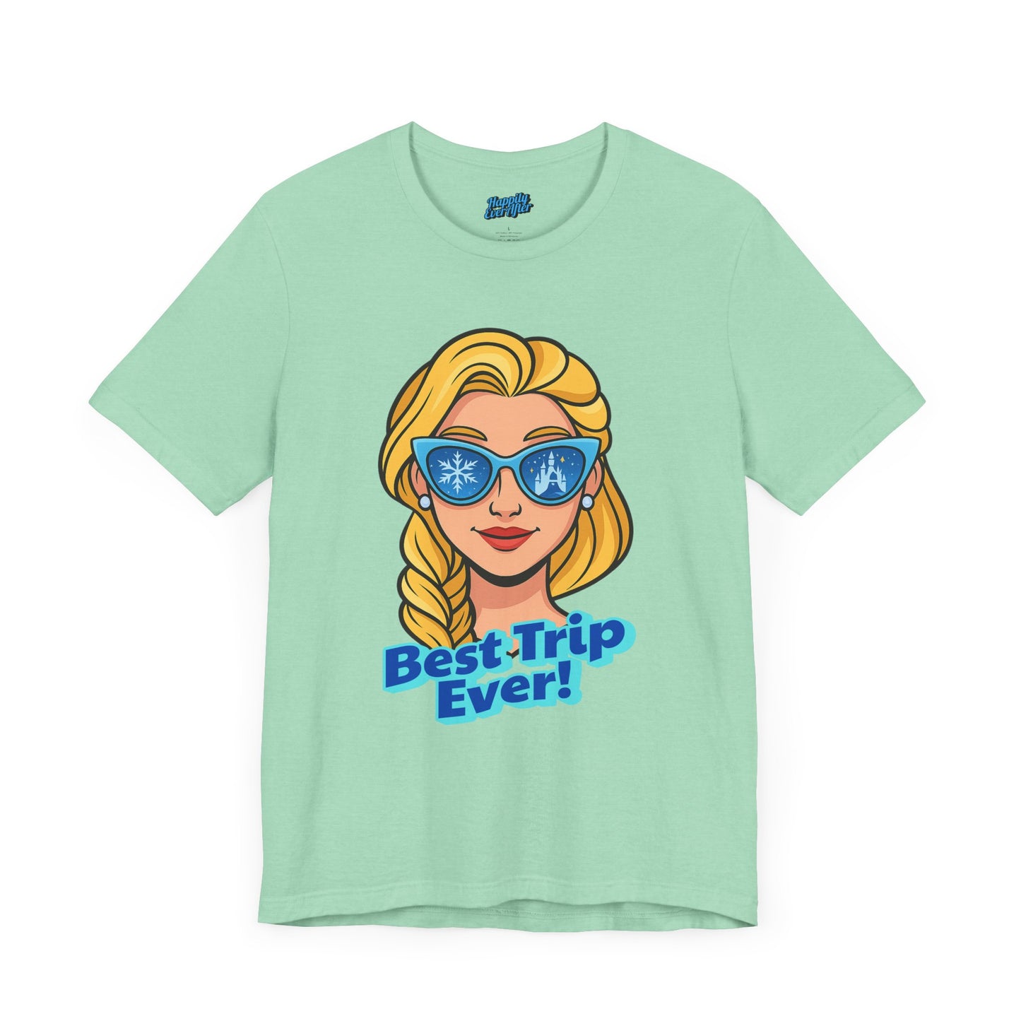 Bella + Canvas Disney T-Shirt Elsa Sunglasses Best Trip Ever Collection Disney Tee