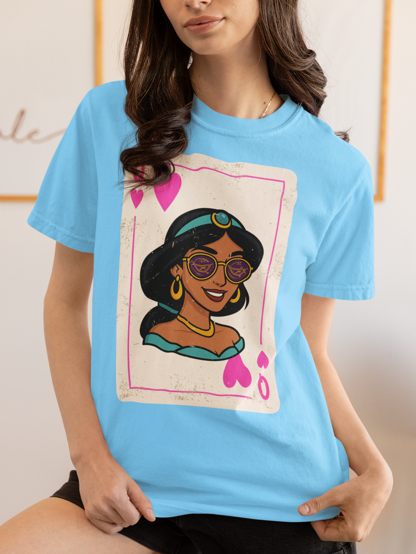 Jasmine Queen of Hearts Vintage Playing Card Style