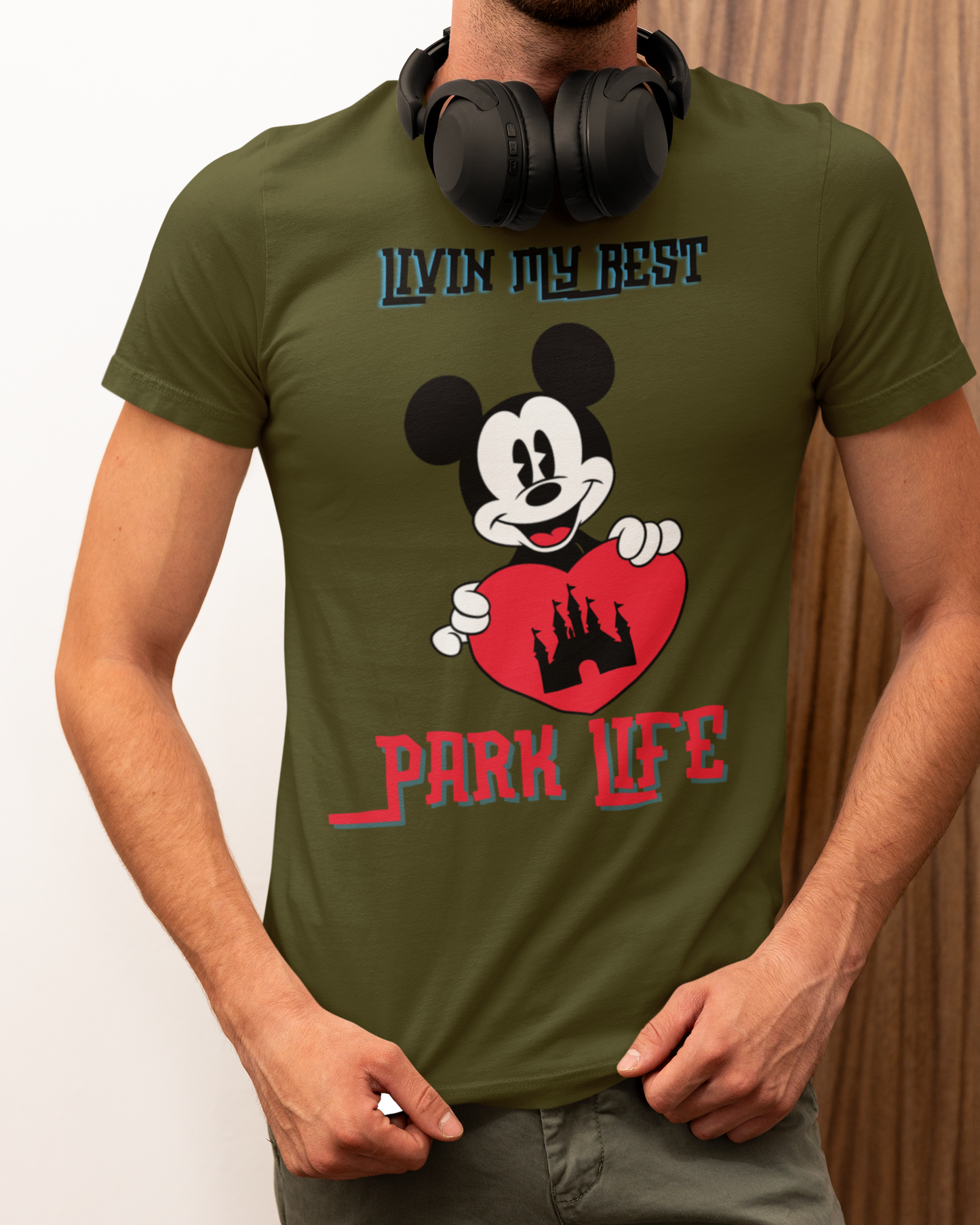 Men's Disney Livin My Best Park Life Tee