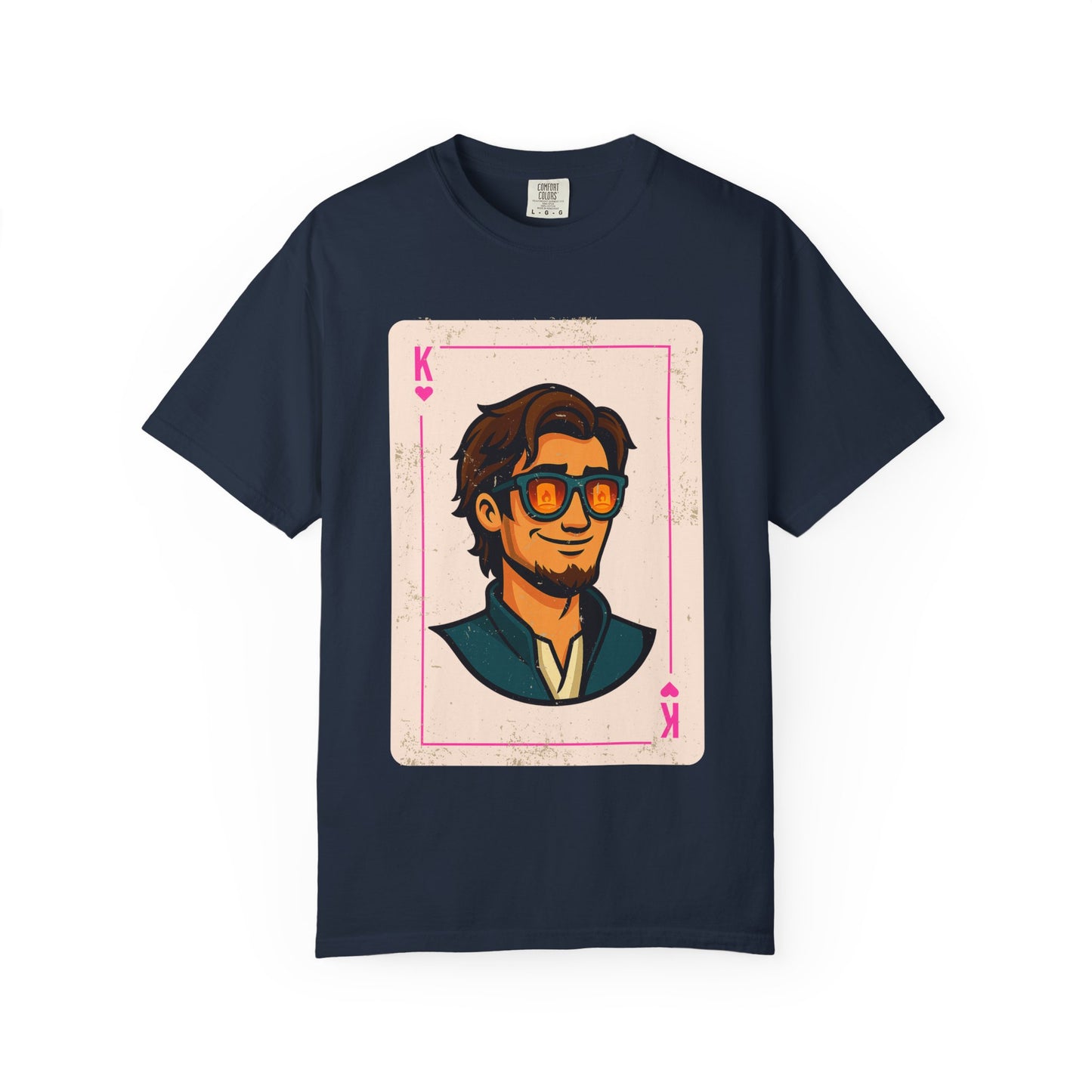 Finn King of Hearts Playing Card Vintage Style Disney Tee