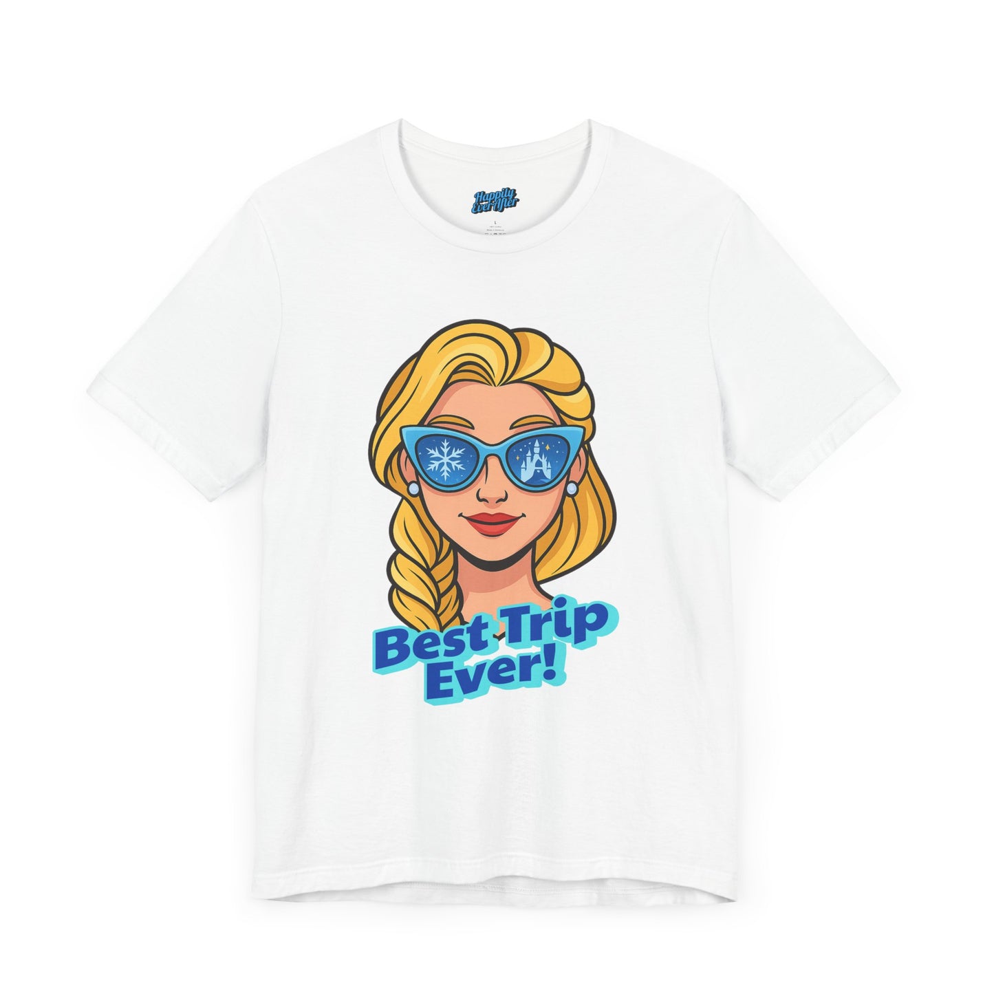 Bella + Canvas Disney T-Shirt Elsa Sunglasses Best Trip Ever Collection Disney Tee