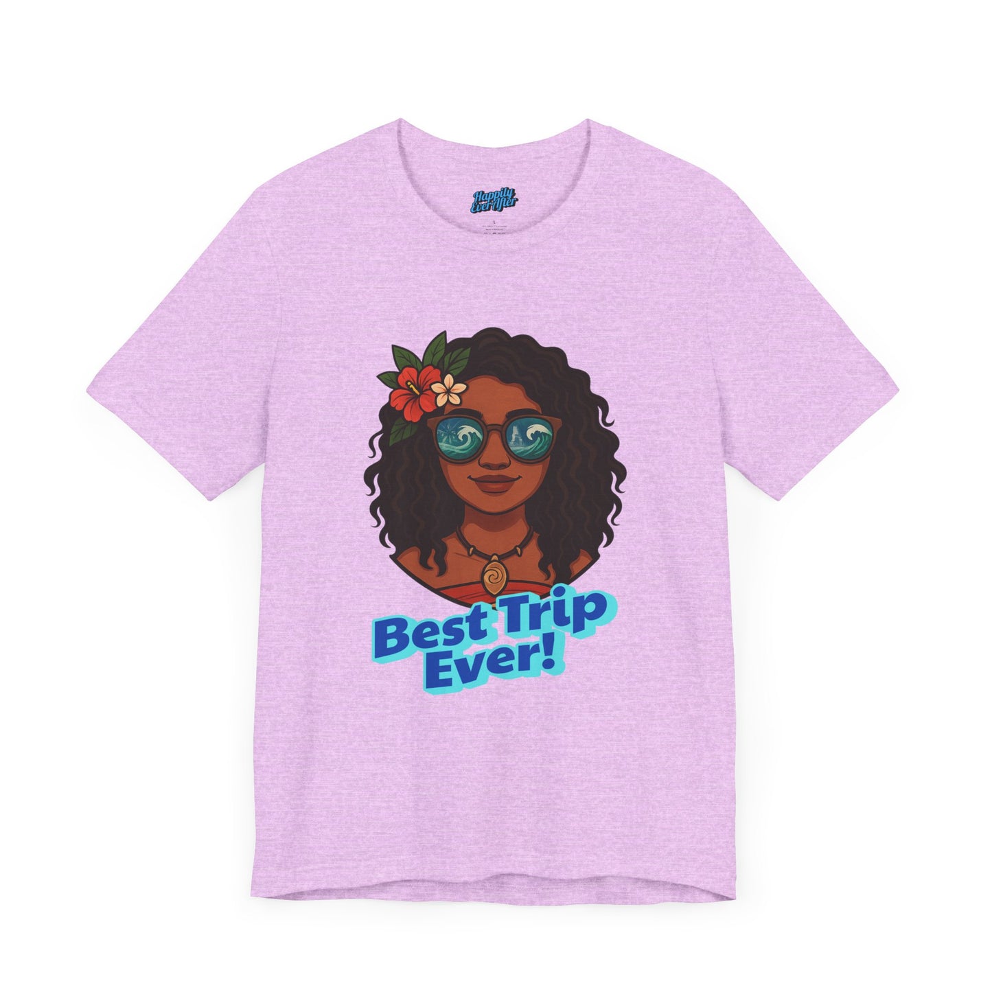 Bella + Canvas Disney T-Shirt Moana Sunglasses Best Trip Ever Collection Disney Tee