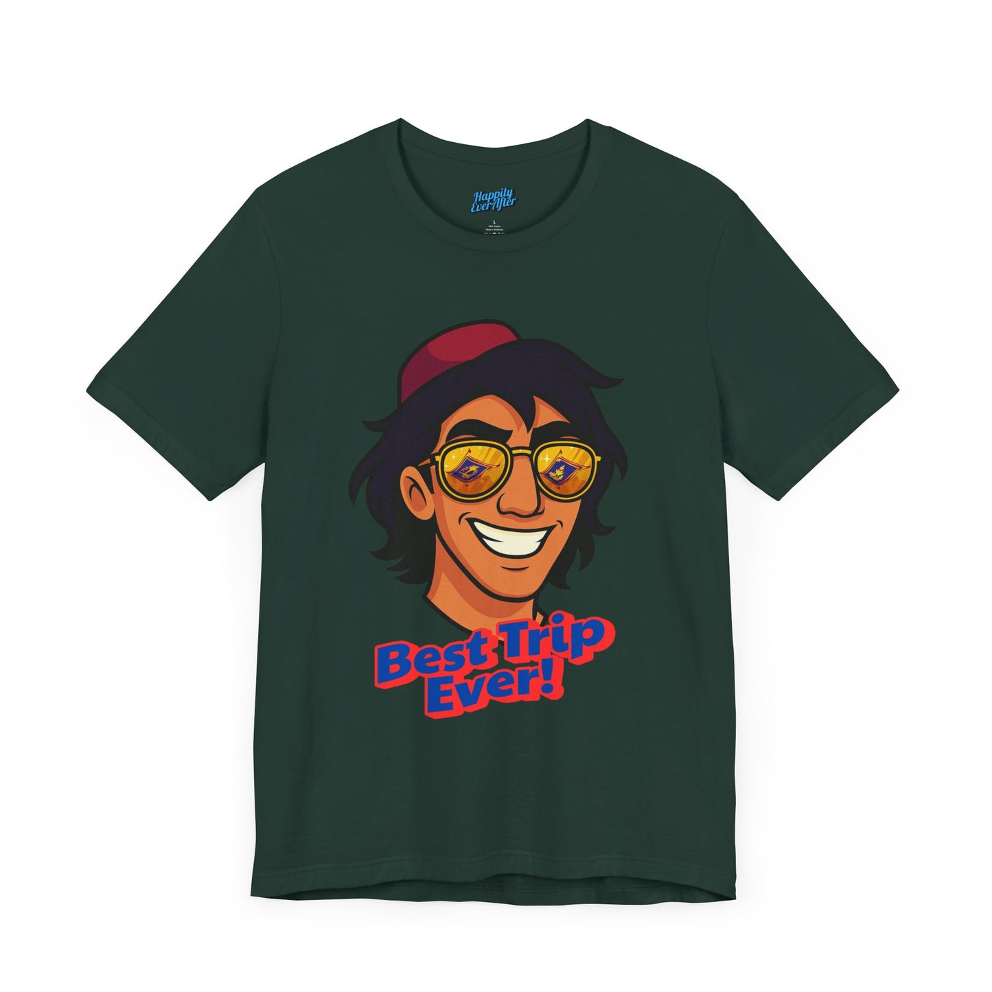 Bella + Canvas Disney T-Shirt Aladdin Sunglasses Best Trip Ever Collection Disney Tee