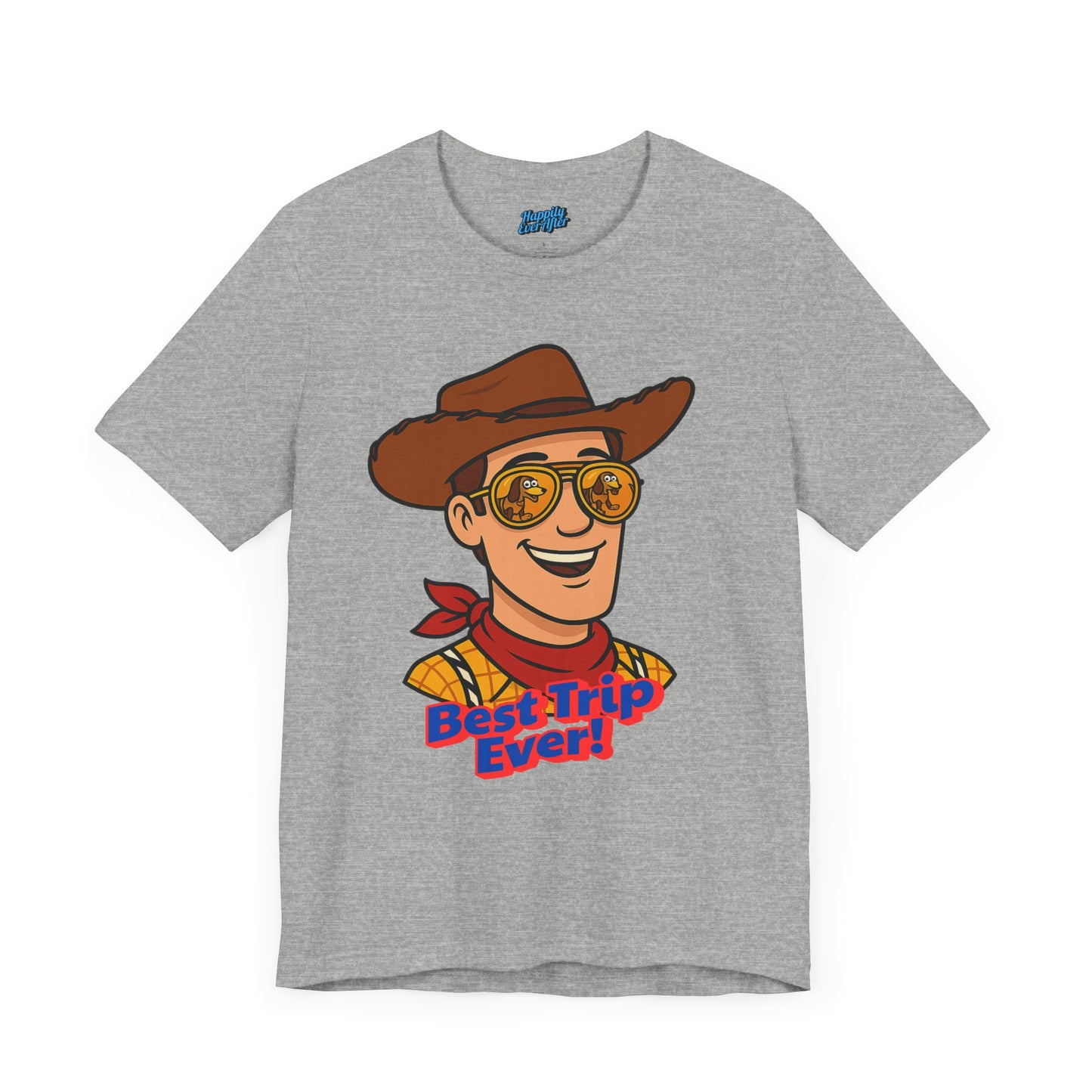 Bella + Canvas Disney T-Shirt Woody Sunglasses Best Trip Ever Collection Disney Tee