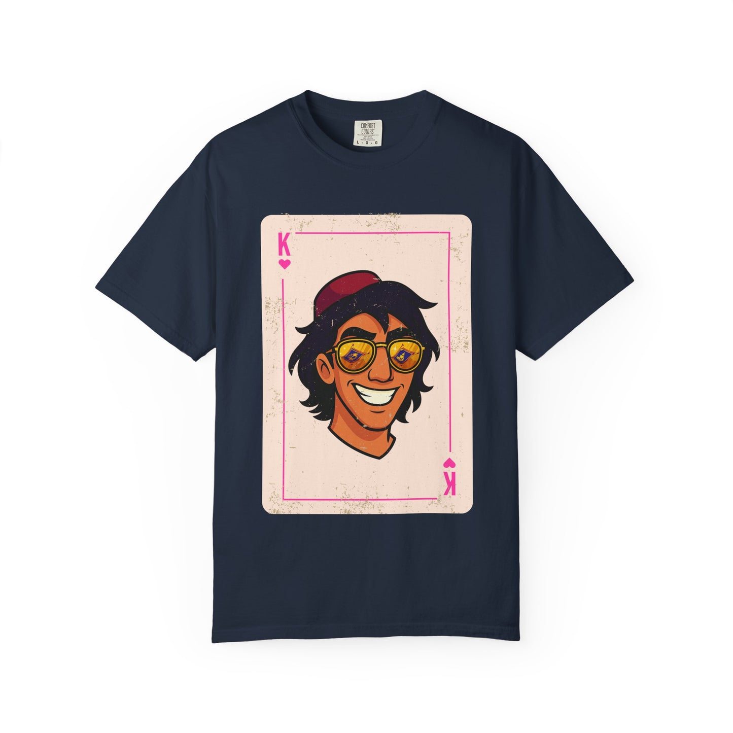 Aladdin King of Hearts Playing Card Vintage Style Disney Tee