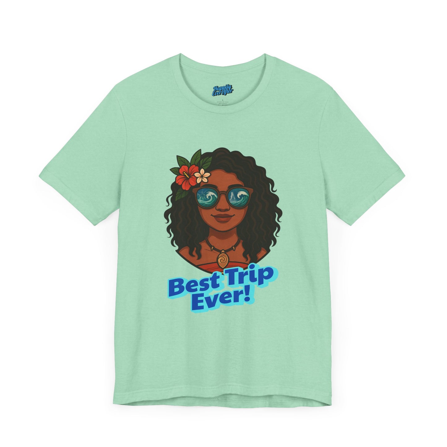 Bella + Canvas Disney T-Shirt Moana Sunglasses Best Trip Ever Collection Disney Tee