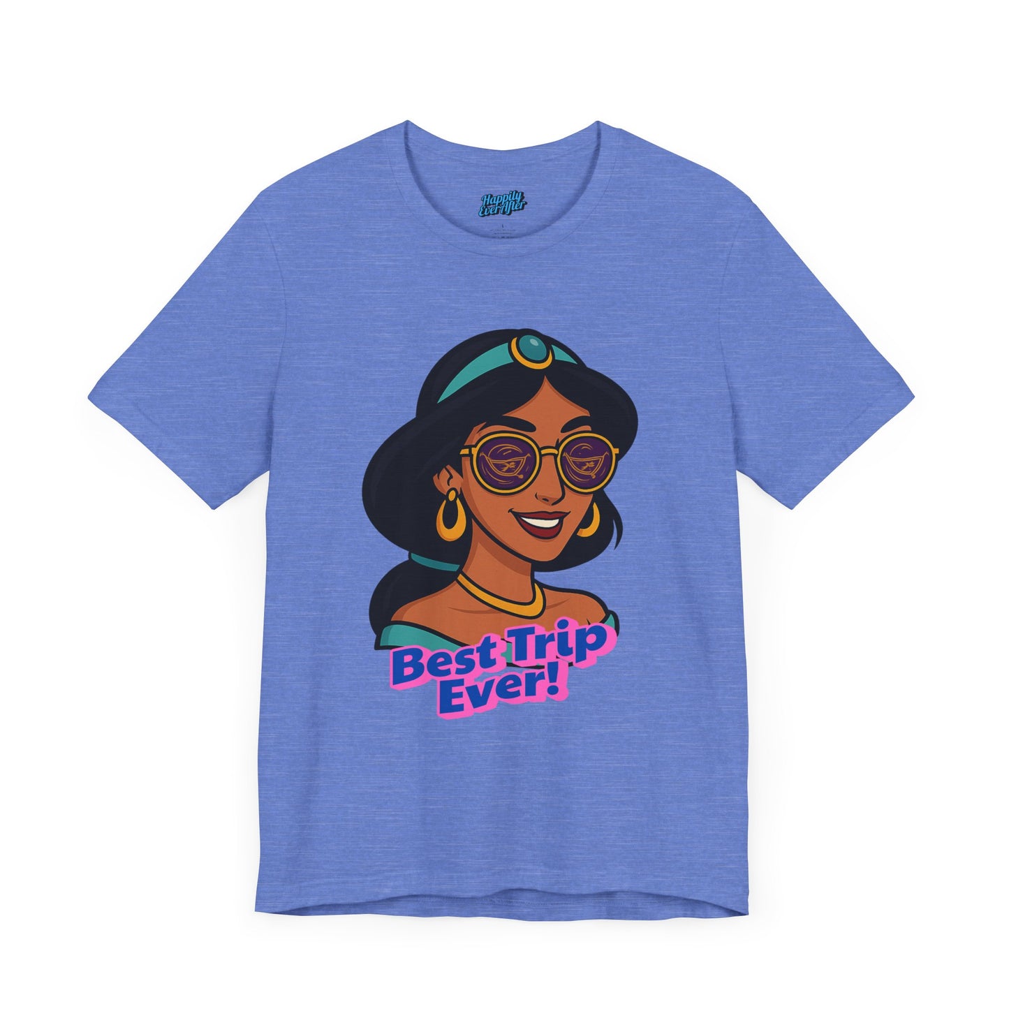 Bella + Canvas Disney T-Shirt Jasmine Sunglasses Best Trip Ever Collection Disney Tee