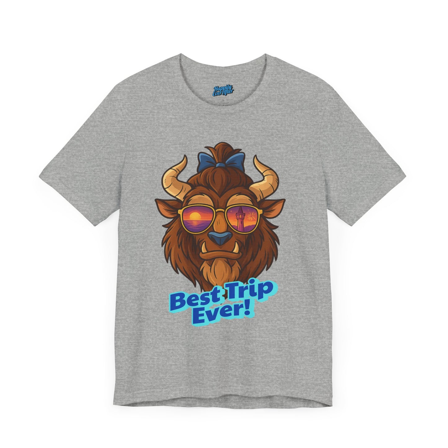 Bella + Canvas Disney T-Shirt Beast Sunglasses Best Trip Ever Collection Disney Tee