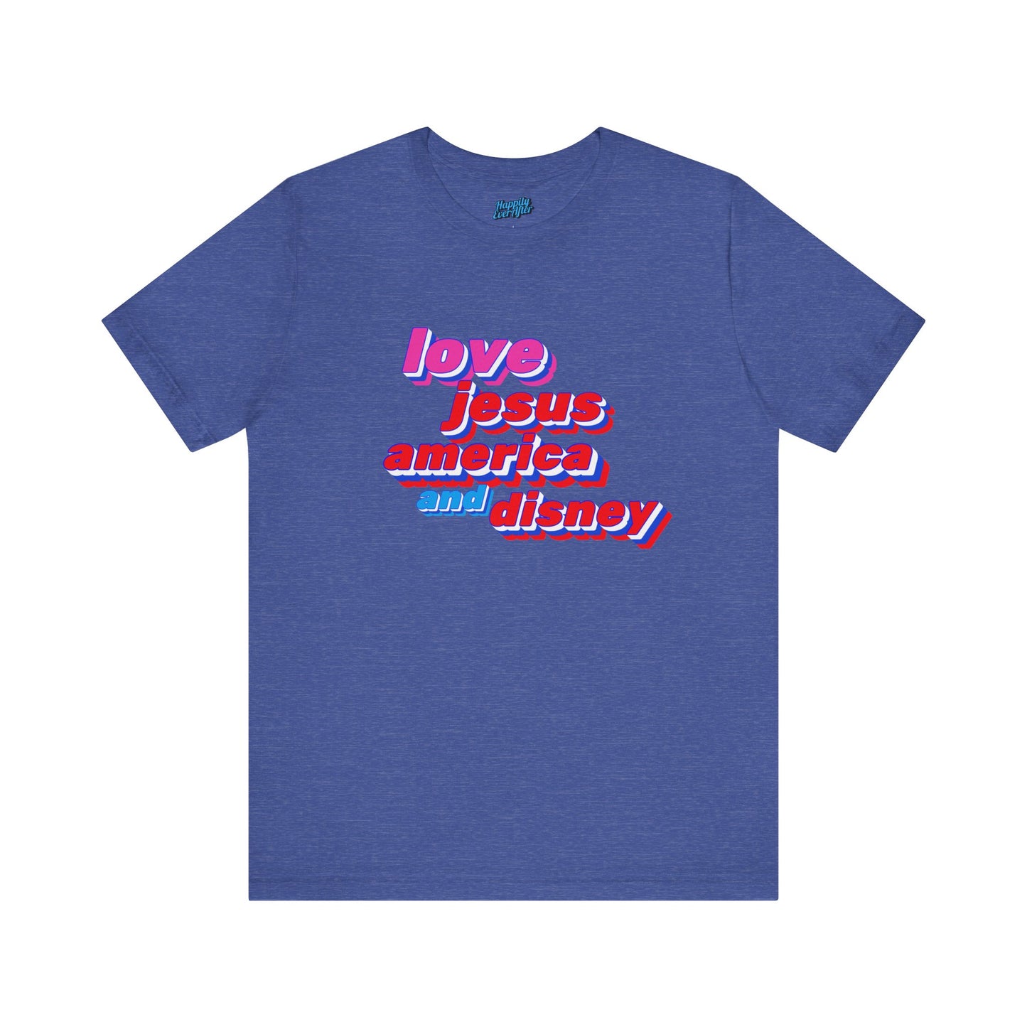 love Jesus America Disney Tee