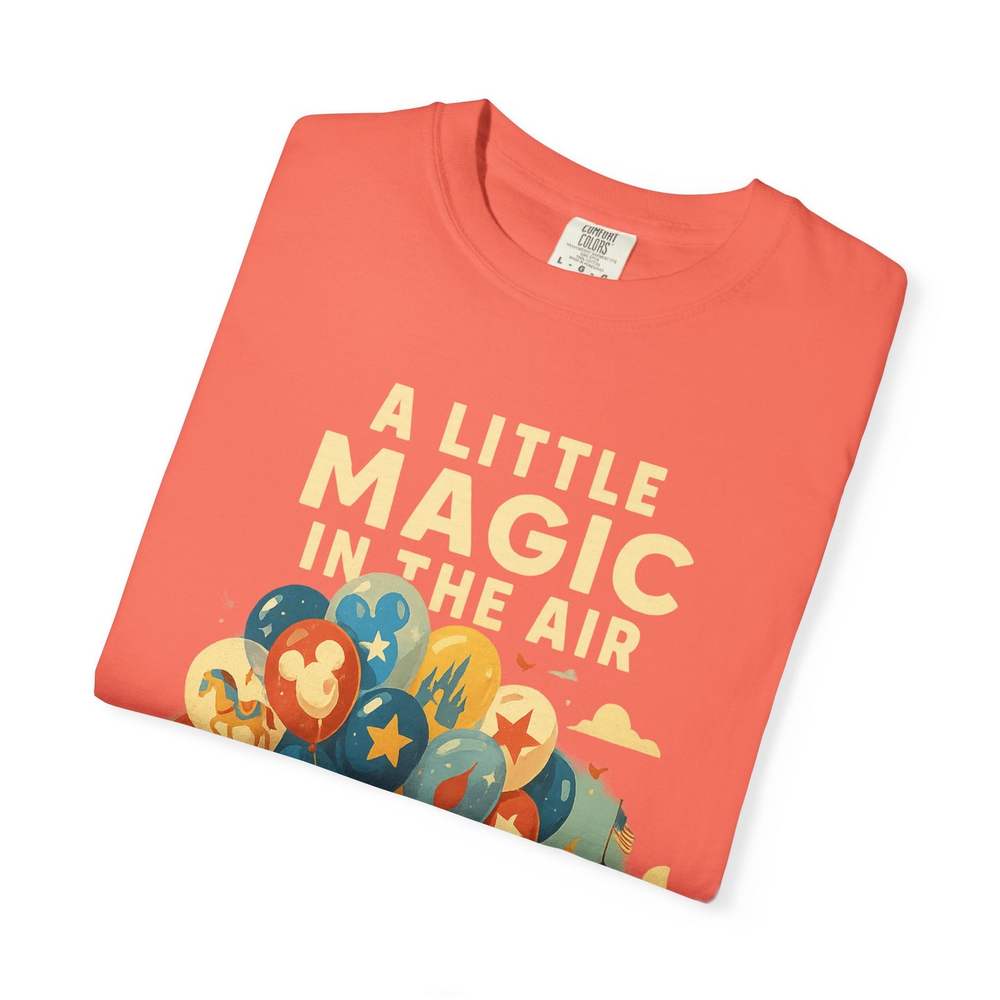 Magic in the Air T-shirt, Unisex Garment-Dyed Tee, Disney Inspired