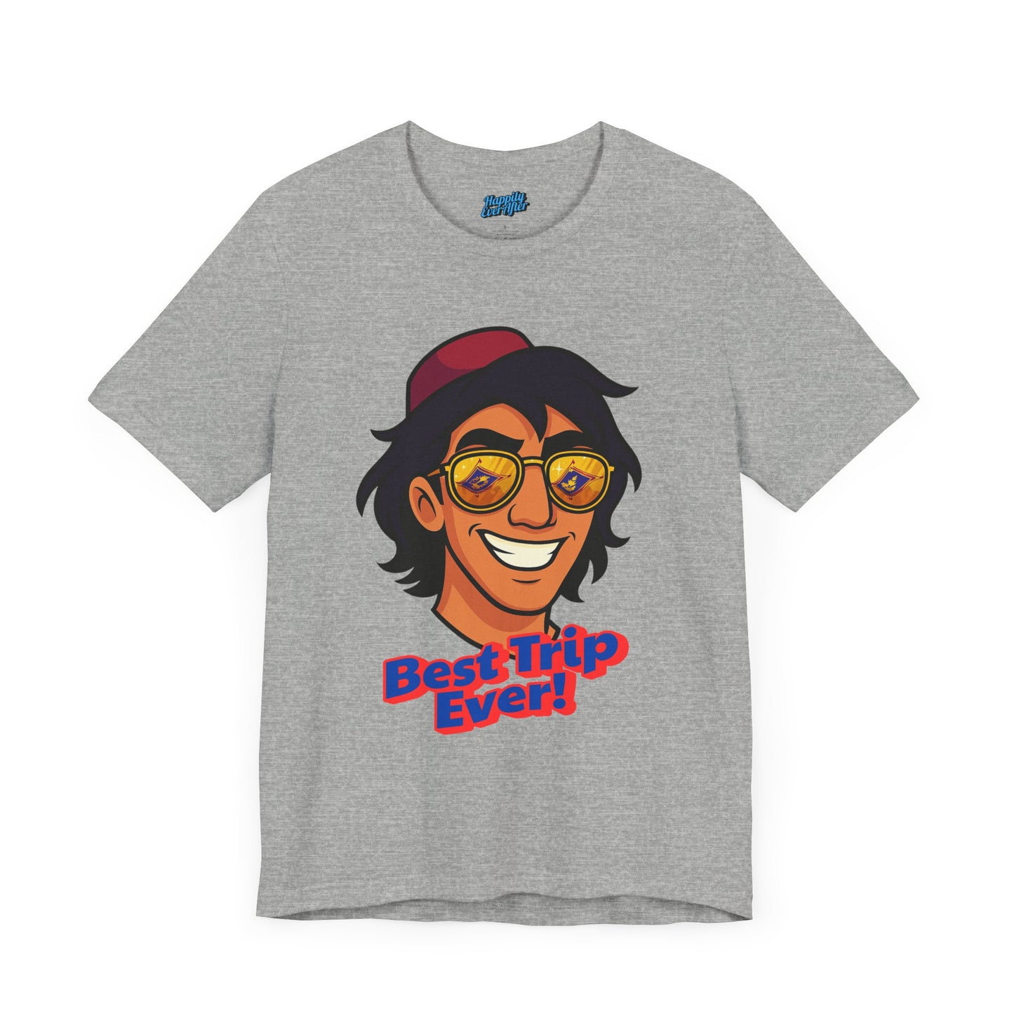 Bella + Canvas Disney T-Shirt Aladdin Sunglasses Best Trip Ever Collection Disney Tee