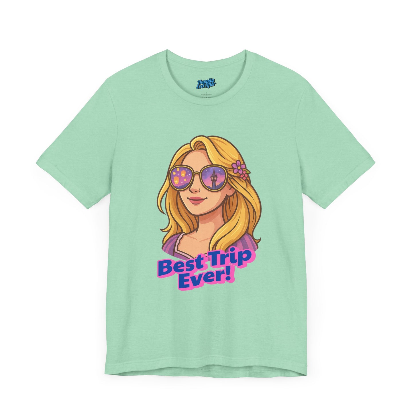 Bella + Canvas Disney T-Shirt Rapunzel Sunglasses Best Trip Ever Collection Disney Tee