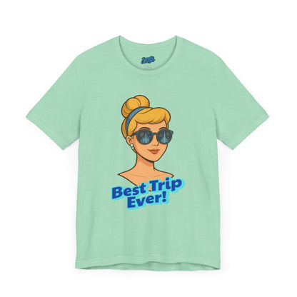 Bella + Canvas Disney T-Shirt Cinderella Sunglasses Best Trip Ever Collection Disney Tee