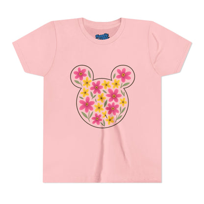 Floral Mickey Youth Tee | Cute Kids T-Shirt - Disney Inspired