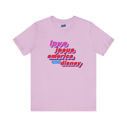 love Jesus America Disney Tee