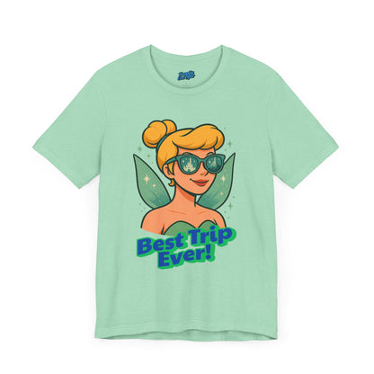 Bella + Canvas Disney T-Shirt Tinkerbell Sunglasses Best Trip Ever Collection Disney Tee
