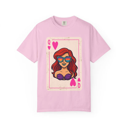 Ariel Queen of Hearts Vintage Playing Card Disney Tee