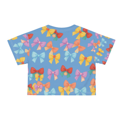 Colorful Bow Crop Tee