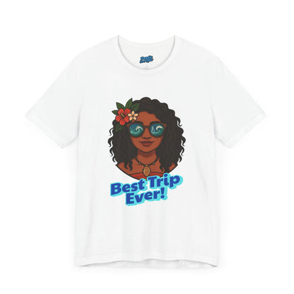 Bella + Canvas Disney T-Shirt Moana Sunglasses Best Trip Ever Collection Disney Tee