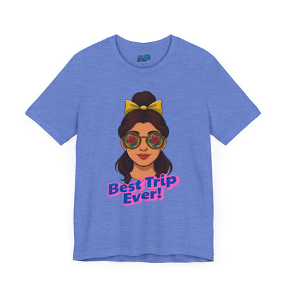 Bella + Canvas Disney T-Shirt Belle Sunglasses Best Trip Ever Collection Disney Tee