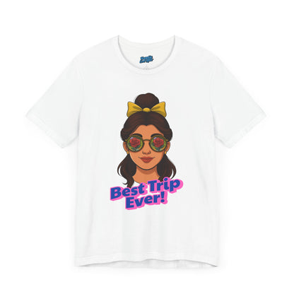 Bella + Canvas Disney T-Shirt Belle Sunglasses Best Trip Ever Collection Disney Tee