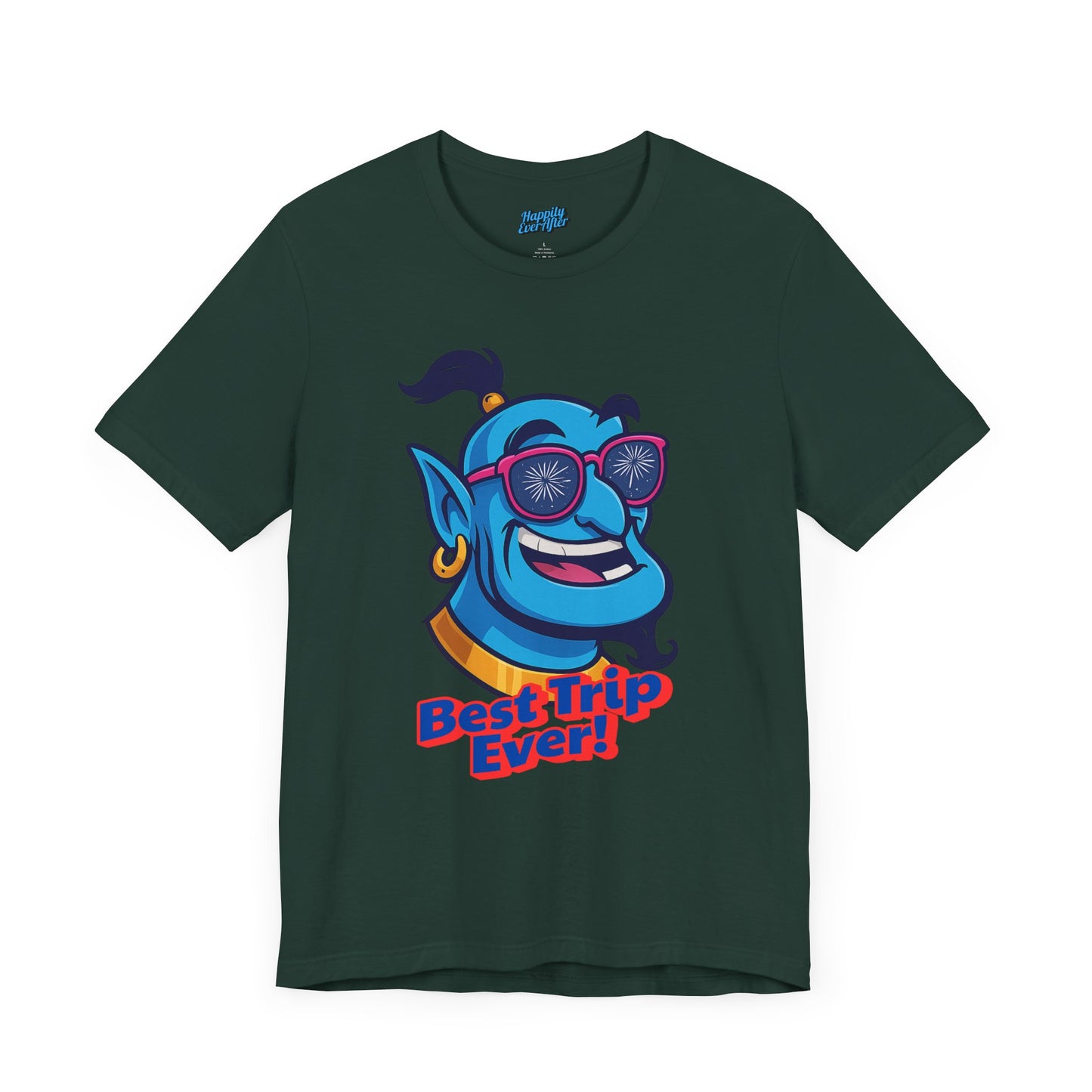 Bella + Canvas Disney T-Shirt Genie Sunglasses Best Trip Ever Collection Disney Tee