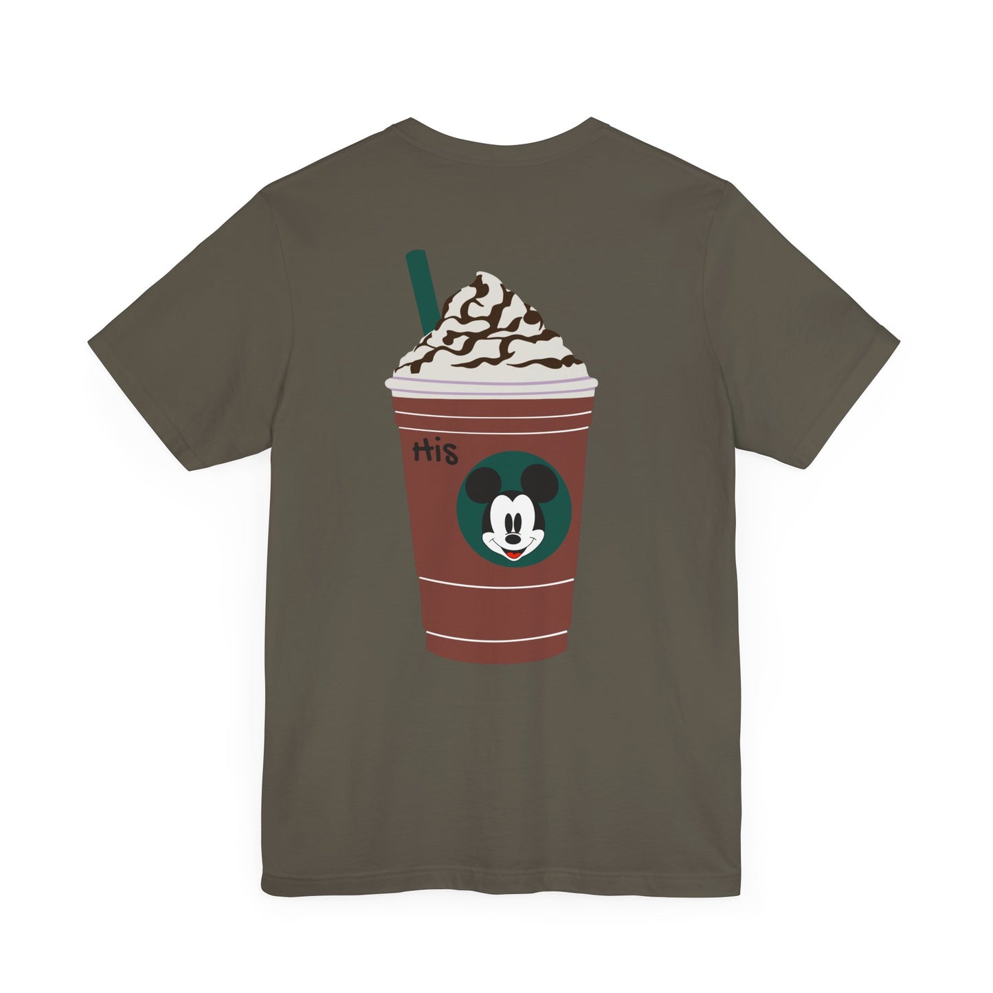 Couples Matching Tee: His Starbucks Mickey Mouse Edition