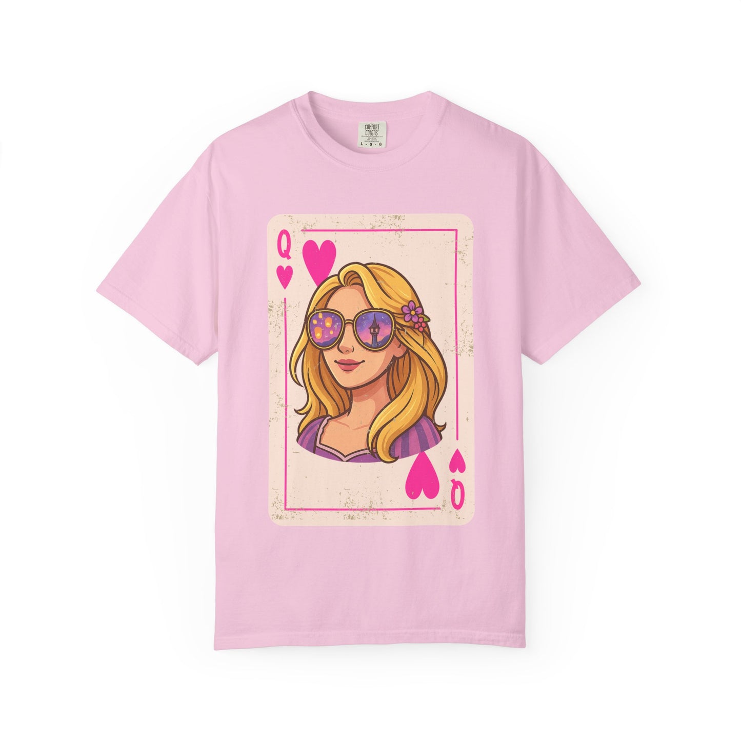 Rapunzel Queen of Hearts Vintage Playing Card Disney Tee