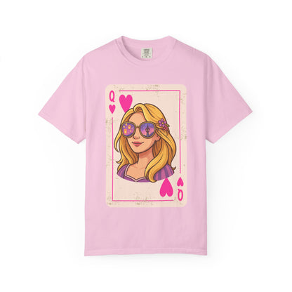 Rapunzel Queen of Hearts Vintage Playing Card Disney Tee