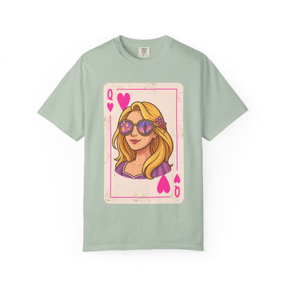 Rapunzel Queen of Hearts Vintage Playing Card Disney Tee