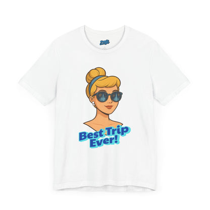 Bella + Canvas Disney T-Shirt Cinderella Sunglasses Best Trip Ever Collection Disney Tee