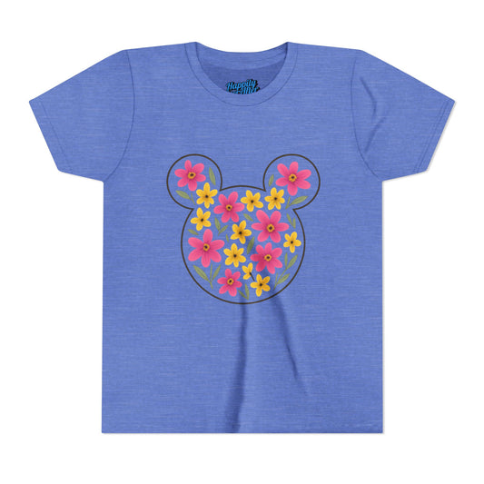 Floral Mickey Youth Tee | Cute Kids T-Shirt - Disney Inspired