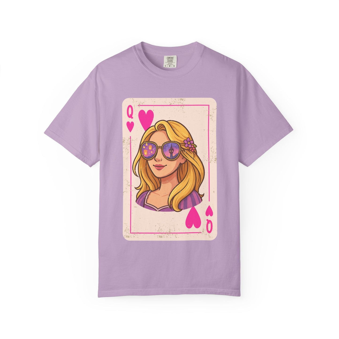 Rapunzel Queen of Hearts Vintage Playing Card Disney Tee